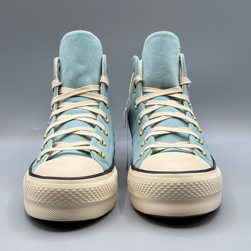 Converse Women's 9 Hi Top Platform Blue Sneakers Leather Suede CTAS Lift A13824C - Picture 5 of 13
